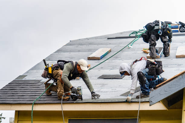 Professional Gutter Installation technician working in Loganton, PA